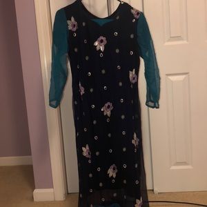 Pakistani dress (sleeves are a little worn out)